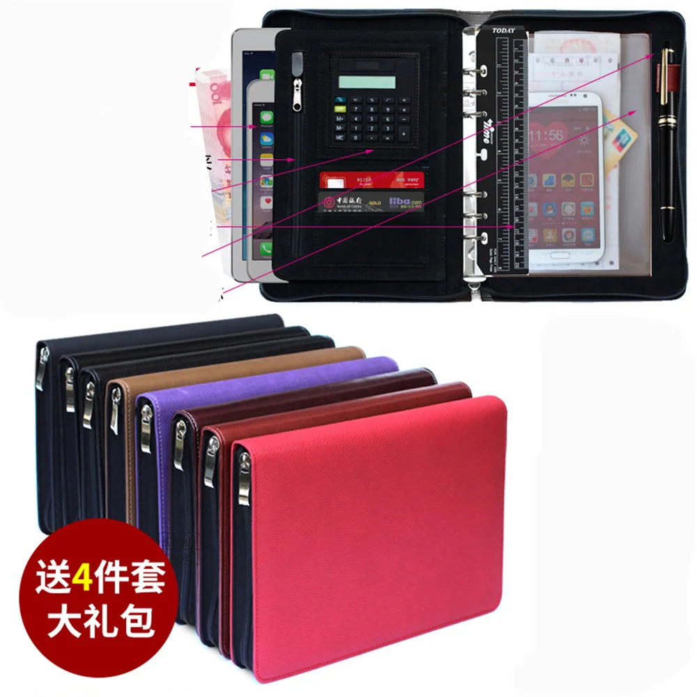 Ежедневный держатель ручки для карточек A5 2018 кожаный карточек|leather padfolio|a5