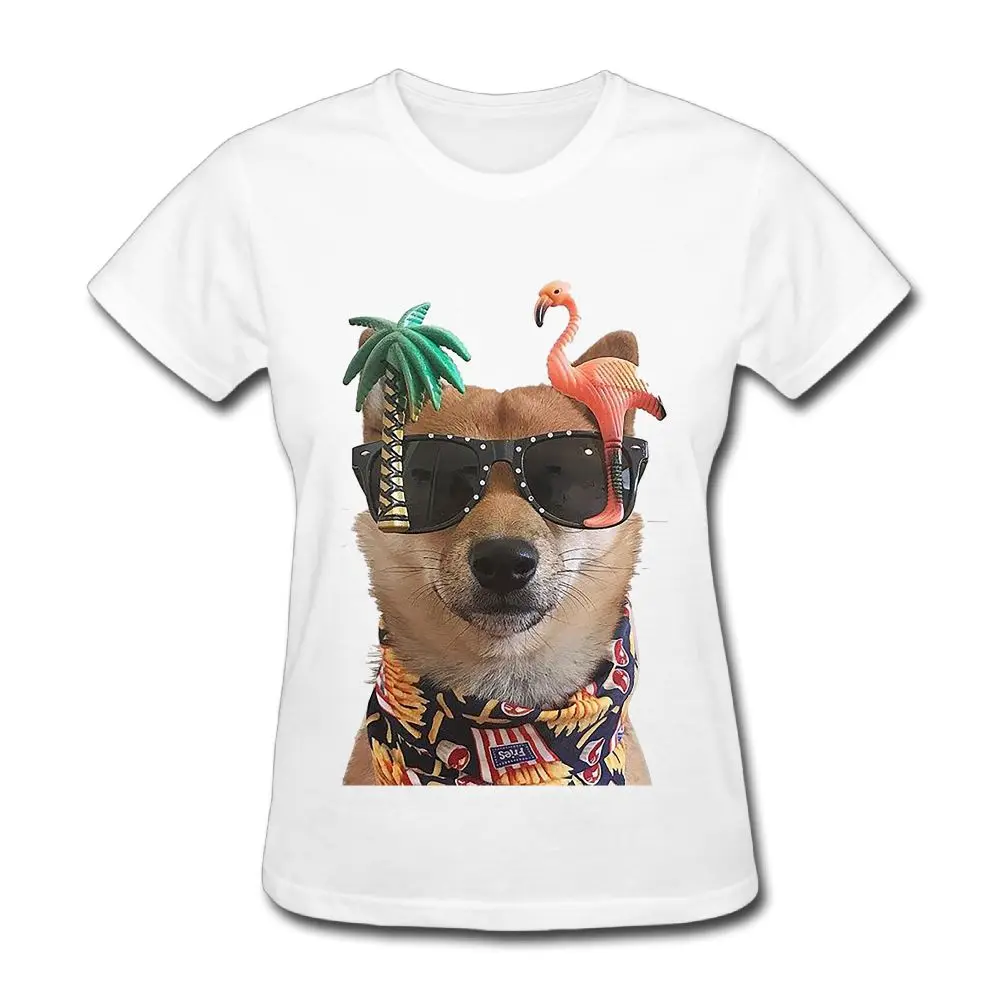 SAMCUSTOM NO shiba inu T-shirts for Women Harajuku Funny Product Tops Lady Casual Short Sleeve T-Shirt | Женская одежда