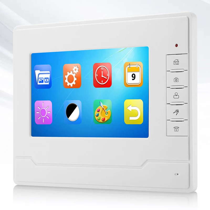 7 Inch Video Intercom Cable Home Access Control System Waterproof Rain Infrared Camera Two-Way Audio with E | Безопасность и