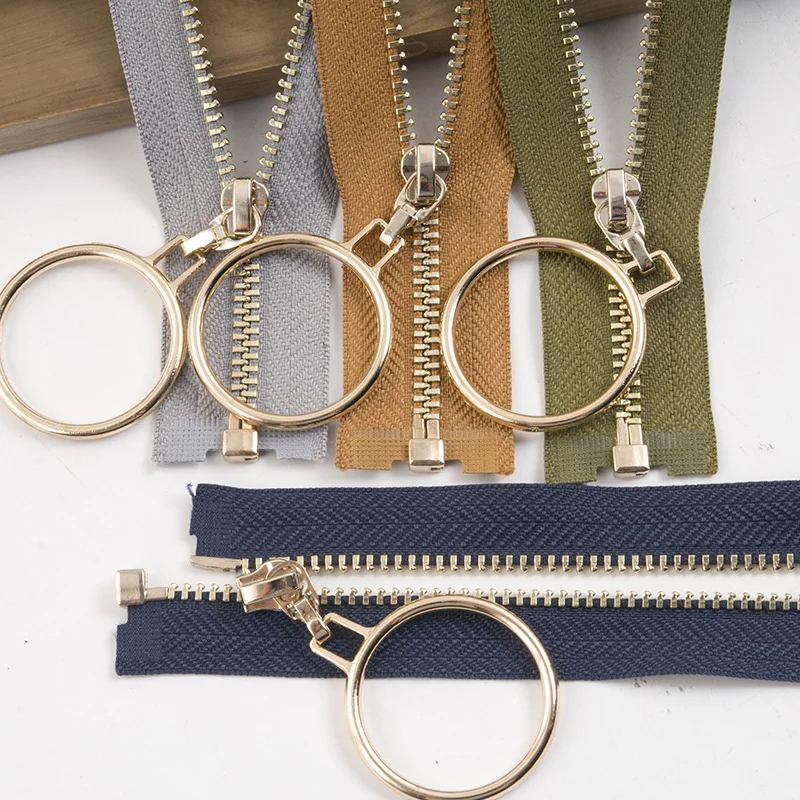 3# 40cm70cm Metal Gold Zipper for Handbag Dress Open end Zippers Sewing Garment Coat Accessory DIY Crafts Cloth Supplies | Дом и сад