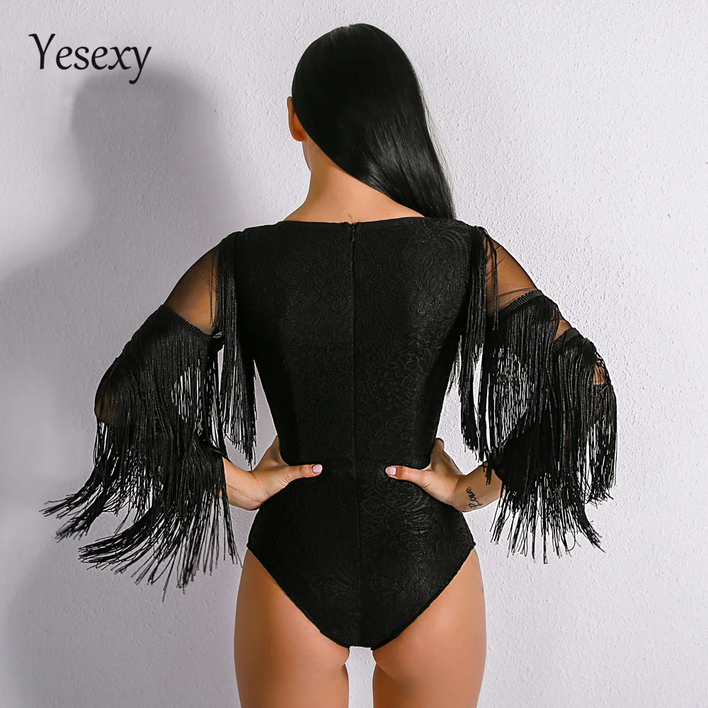 Yesexy 2021 летний сексуальный глубокий V образный вырез Однотонный женский боди с