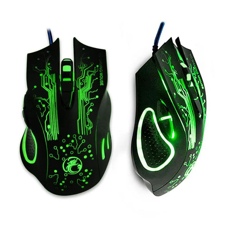 Новинка 2016 iMICE ESTONE X9 5000DPI светодиодный Оптический 6D USB Проводная игровая мышь для