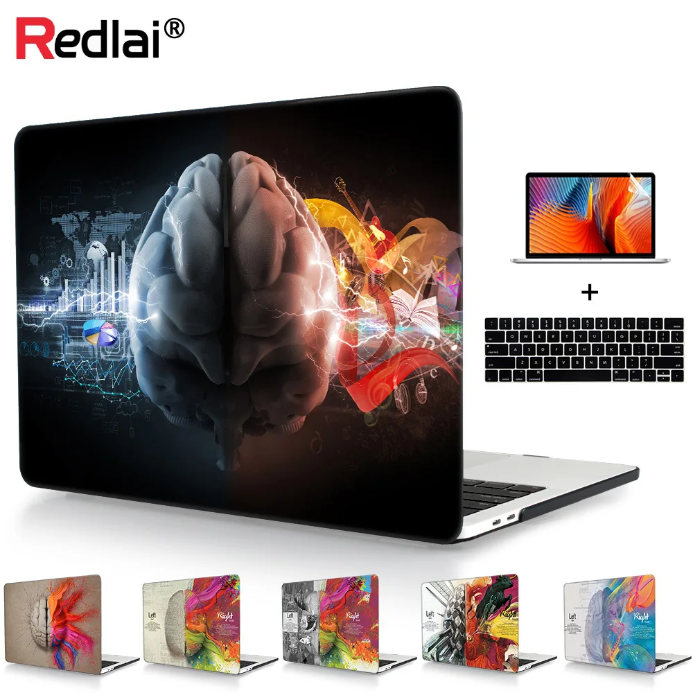 Чехол для Macbook Pro 13 15 A1989 A1990 жесткий чехол с сенсорной панелью левый и правый Air Retina