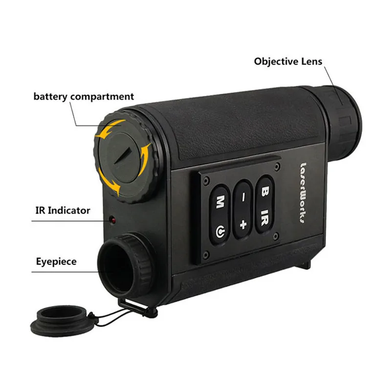 LaserWorks New Updated 6X 32mm Night Vision Rangefinder IR vision digital | Спорт и развлечения