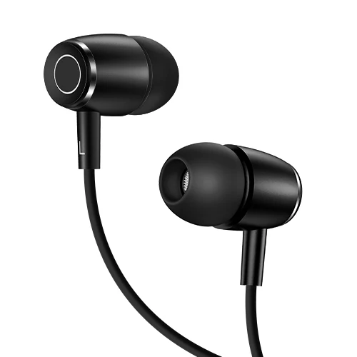 Черный EP-26 Tiffany Blue in-ear Metal Earphones,USAMS 3.5mm Hifi Earbuds Bass Earphones Stereo Headset inear Wired Ear phone With Mic - Цвет: Черный