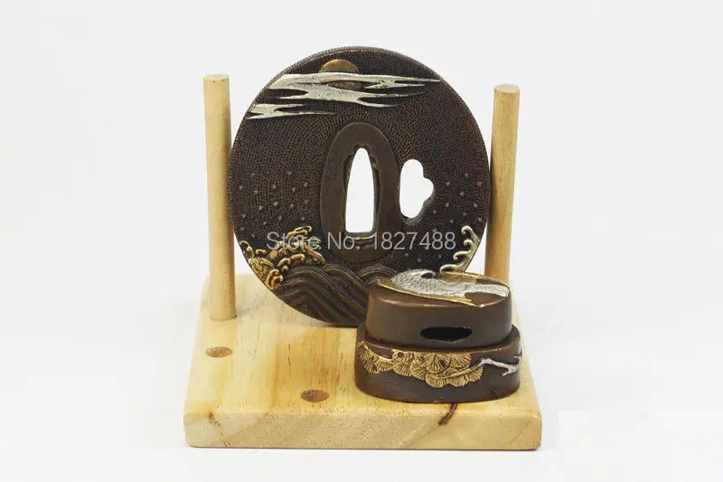 TFK038 самурайский Катана Орел и волна TSUBA фучи Кашира фитинги для DIY|eagle|fitting |