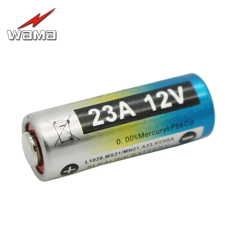 Щелочная батарея Wama 23A 12 V VR22 L1028 MN21 Вольт сухие батареи для дверного звонка с