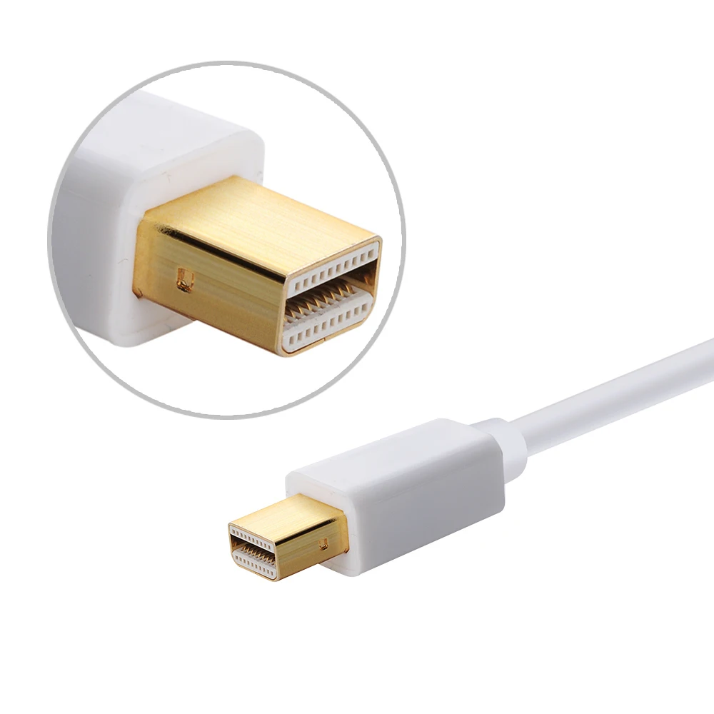 Позолоченные мини-порт дисплея мини-дп в жк-hdmi VGA адаптер кабель для imac Mac книга