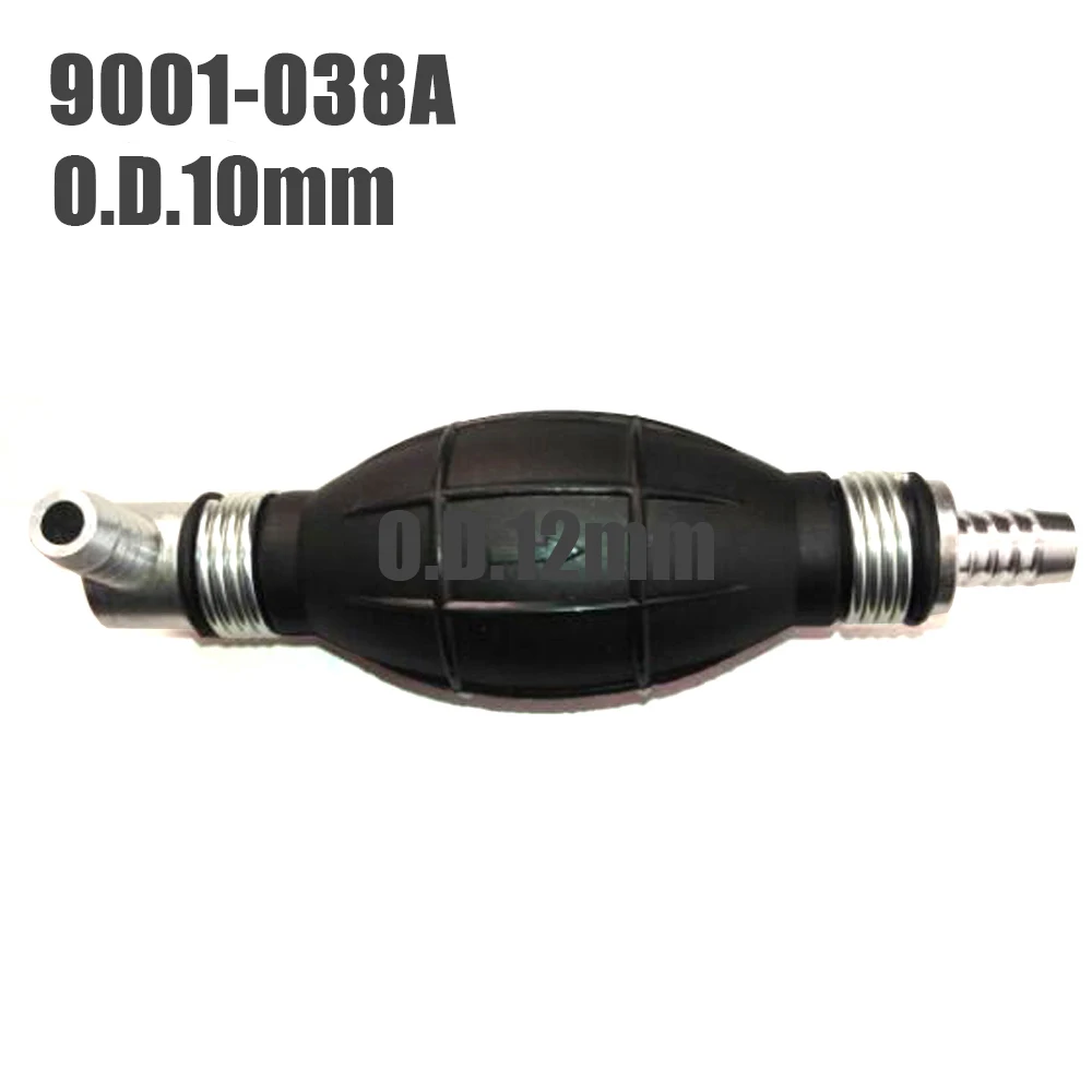 9001-038A-10mm TopAuto масляный насос резиновый ручной Сферический односторонний клапан алюминиевый прижимной всасывающий насос для аквариума аксессуары для автомобиля - Цвет: 9001-038A-10mm