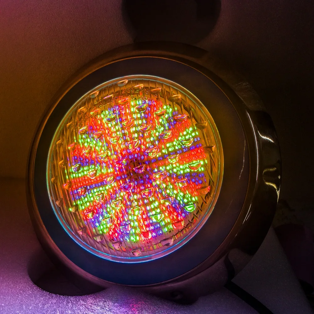 Светодиодный светильник для бассейна s AC 12V 54W RGB цветной Spash IP68 водонепроницаемый