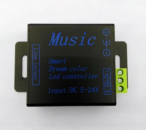 DC5V 24V SPI музыка контроллер RGB умный цвет мечта для управления 250 пикселей 5050 WS2811