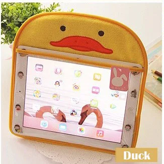 Duck 1 шт. милый плюшевый чехол-подставка для планшета, чехол для планшета, чехол Fundas Coque 9,7 дюймов. Украшение для дома, 6 цветов, чехол для ПК - Цвет: Duck