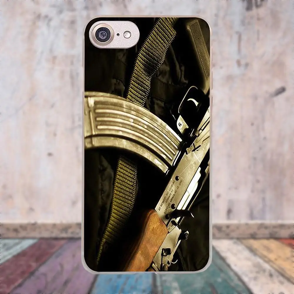 Oedmeb в продаже для Apple iPhone 4 4S 5 5C SE 6 6S 7 8 Plus X LG G3 G4 G5 G6 K4 K7 K8 K10 V10 V20 Ak47 Gun Series|Бамперы| |