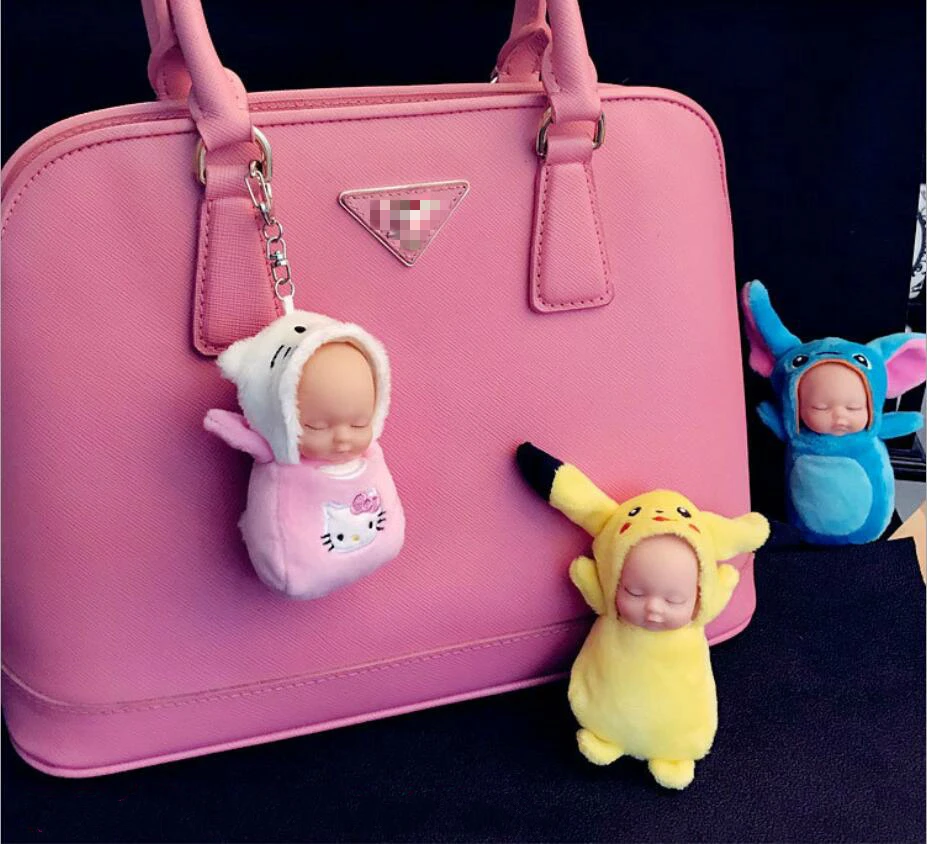 Милый спальный куклы плюшевые ключевых пряжки подарок Подарки для гостей детей