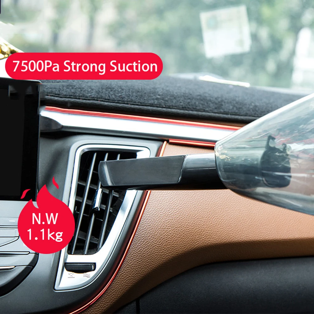 

Seamoy Handheld Cordless Vacuum Cleaner 2-in-1 Protable Wireless Cyclone Filter Strong Suction Carpet Dust Collector Home