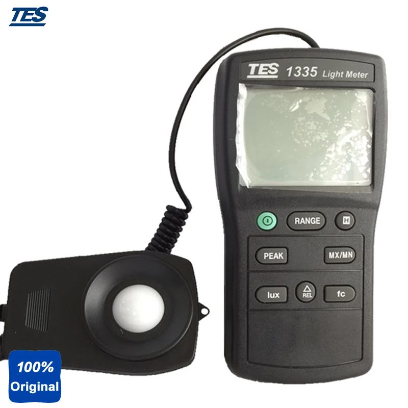 

TES-1335 Digital Light Tester Illuminance Meter Measuring Levels Ranging 0 to 400,000 Lux, 0 to 40, 000 fc.