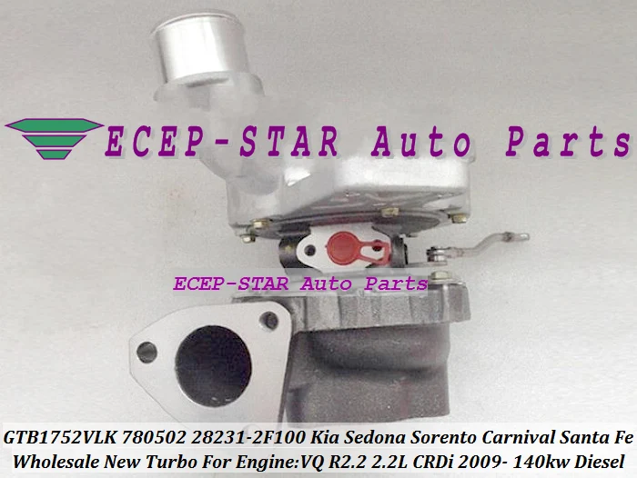GTB1752VLK 780502 5001S 28231 2F100 турбо для KIA Sedona Sorento Carnival VQ CRDi Hyundai Santa Fe 09 R2.2 2.2L 140kw|turbo game|turbo for