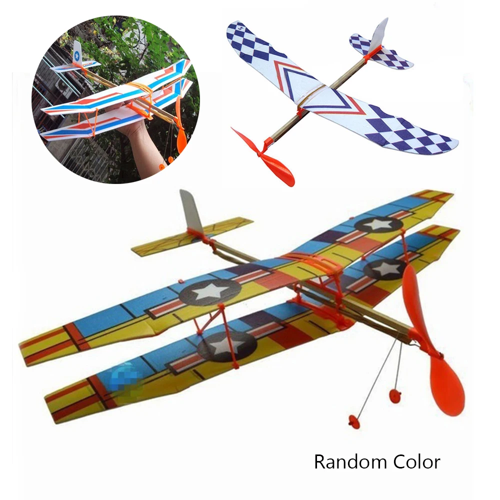 2020 New Arrival Hot Sale Simple Elastic Rubber Band Powered DIY Foam Plane Model Kit Aircraft Educational Toy | Игрушки и хобби
