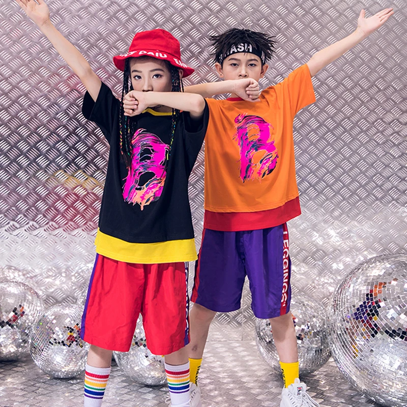 Детский костюм в стиле хип хоп для мальчиков и девочек модная уличная
