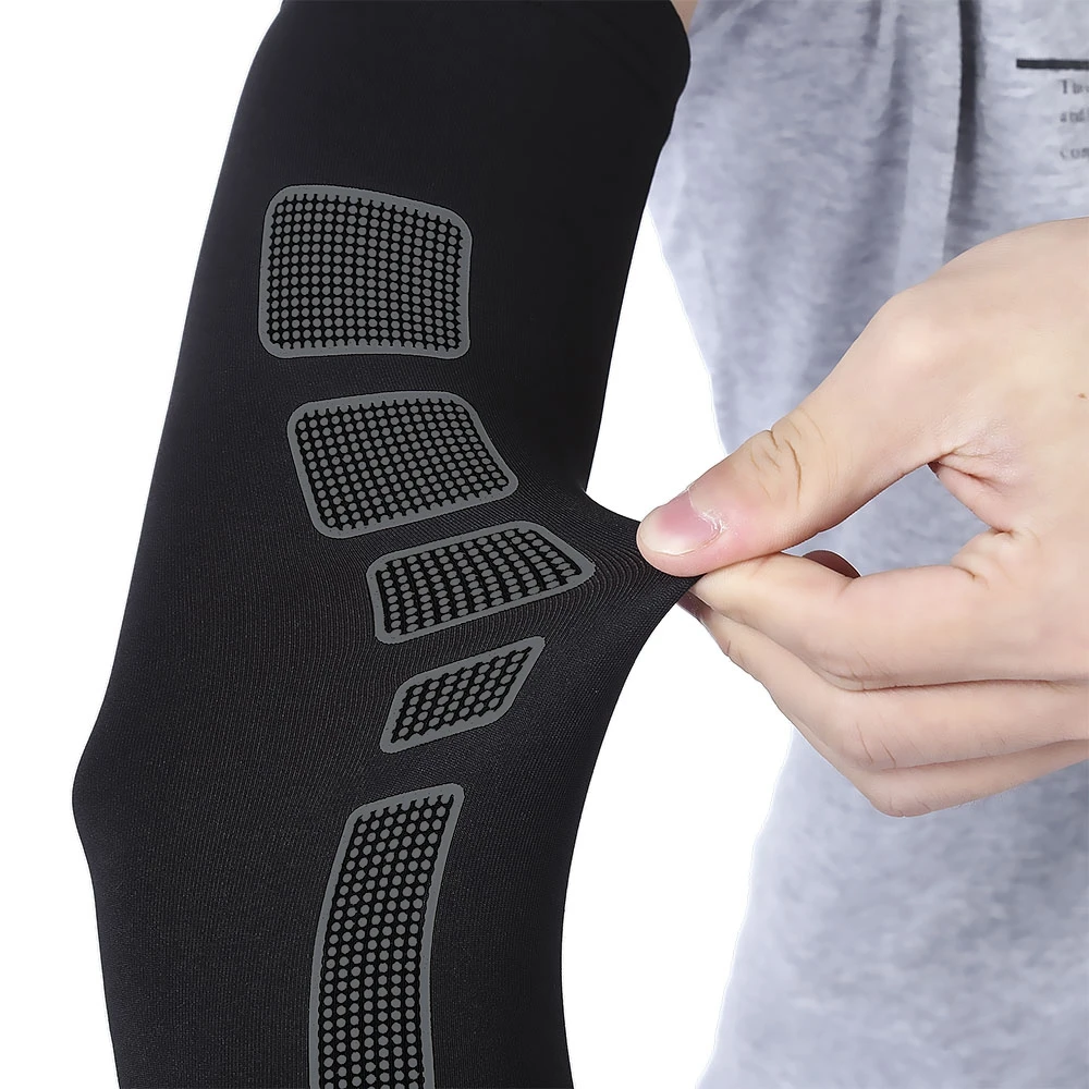 Basketball Football Shooting Extended Single Arm Elbow Sleeve Pad Support Protector Breathable Elastic Fabric Cuff Sun Protectio | Спорт и