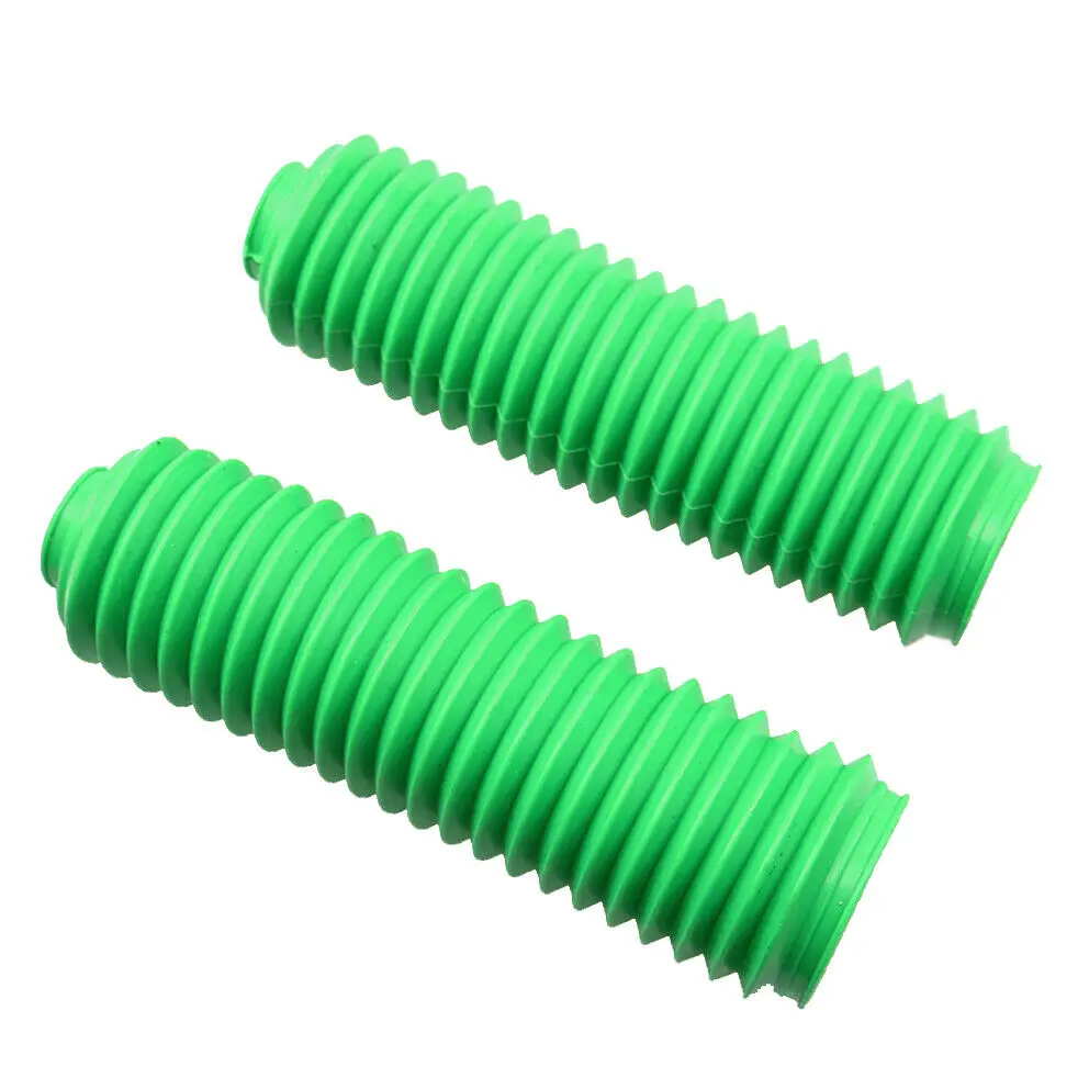 

35mm Fork Motorbike Green Rubber Boot Dust Jacket Cover For Honda Dirt Off Bike