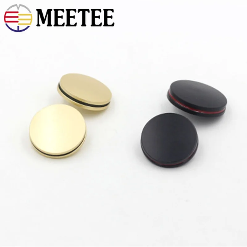 Meetee 10/20 шт 10-25 мм Модные металлические пуговицы для рубашек костюм одежда пуговица для пальто или свитера Одежда Аксессуары DIY материалы BD278
