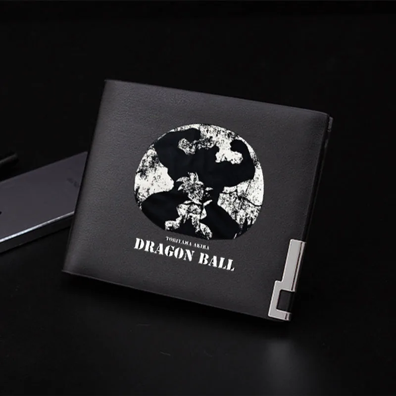 5 Аниме DRAGON BALL Coslpay принт унисекс короткий кошелек Сон Гоку мужские кошельки PU кожаный бумажник Супер Saiyan ID Держатель карты cartei - Цвет: 5