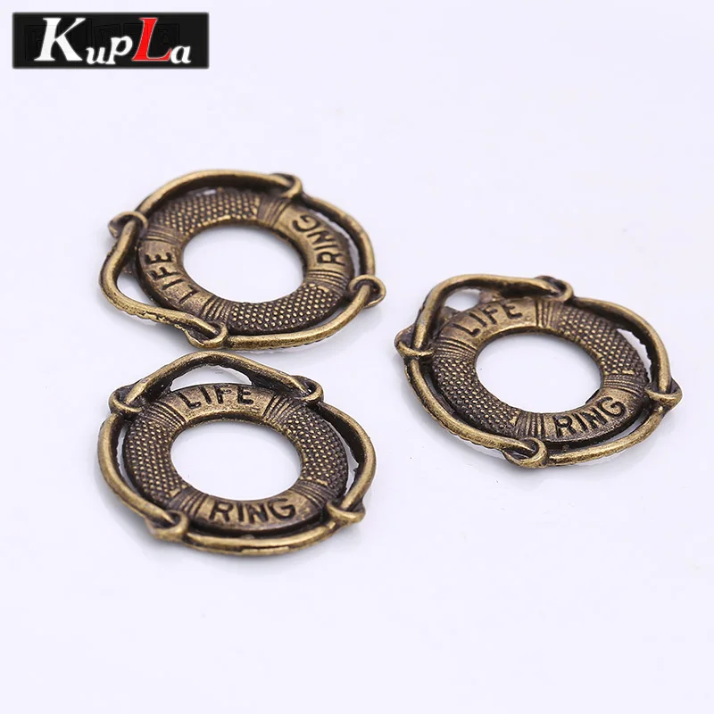 Винтажное металлическое кольцо для жизни Подвески изготовления ювелирных