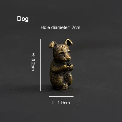Dog A PINNY Металл Китайский Зодиак благовония держатель Мини 12 животных палка сплав благовония база украшения дома аксессуары Металлические ремесла - Цвет: Dog A