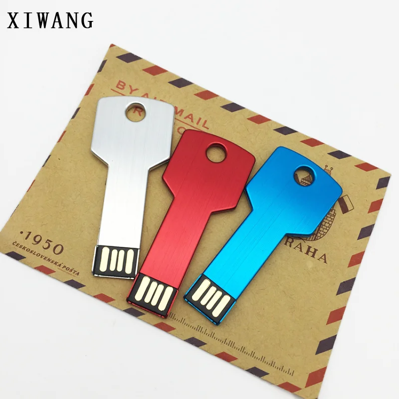 Usb флеш-накопитель 16 Гб в форме ключа, флеш-накопитель 32 ГБ, Водонепроницаемая usb флешка 2,0, металлическая ручка-накопитель 64 ГБ, браслет 4 ГБ 8 ГБ 128 ГБ, Подарочный логотип