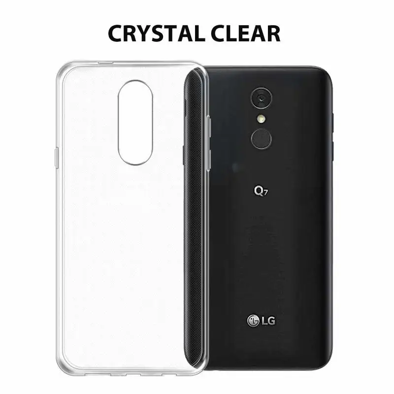 Прозрачный чехол для телефона LG Q7 Q6 G6 G4 V30 V20 V40 G5 SE G7 K11 K8 K4 Plus Alpha мягкий гелевый
