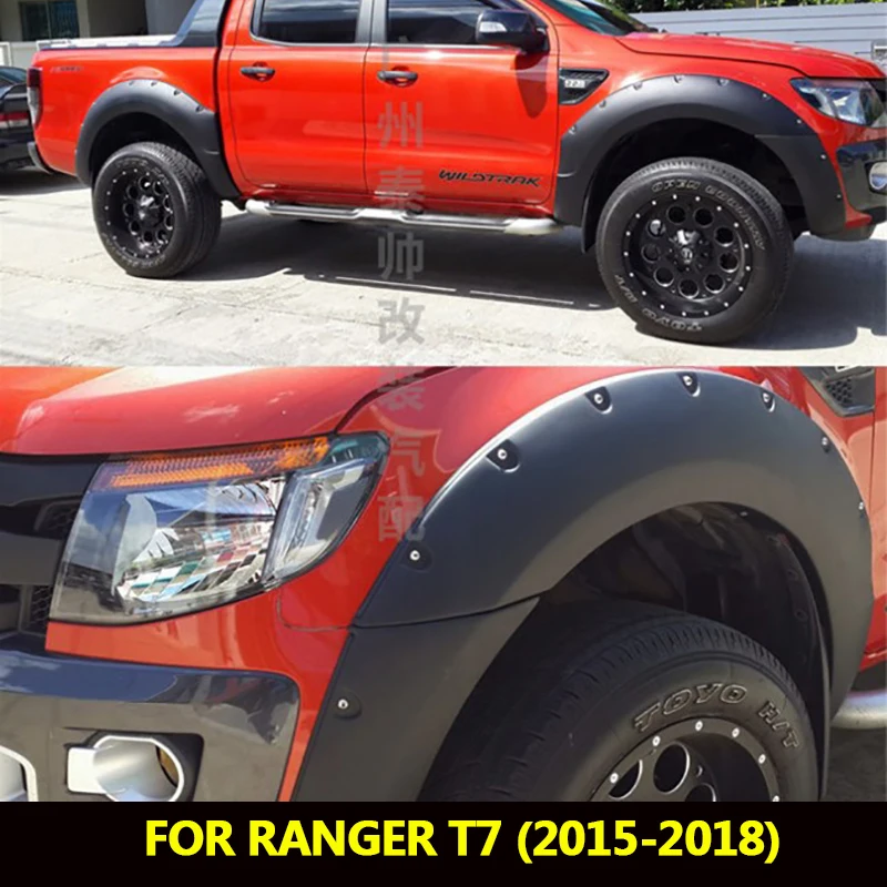 Арок углеродного волокна арок Брызговики колесная арка для Ford Ranger T7 Wildtrak кабина с двумя рядами