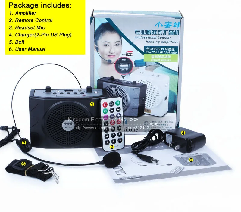 Новое поступление! Микрофон для учителя специальный усилитель туров внешний