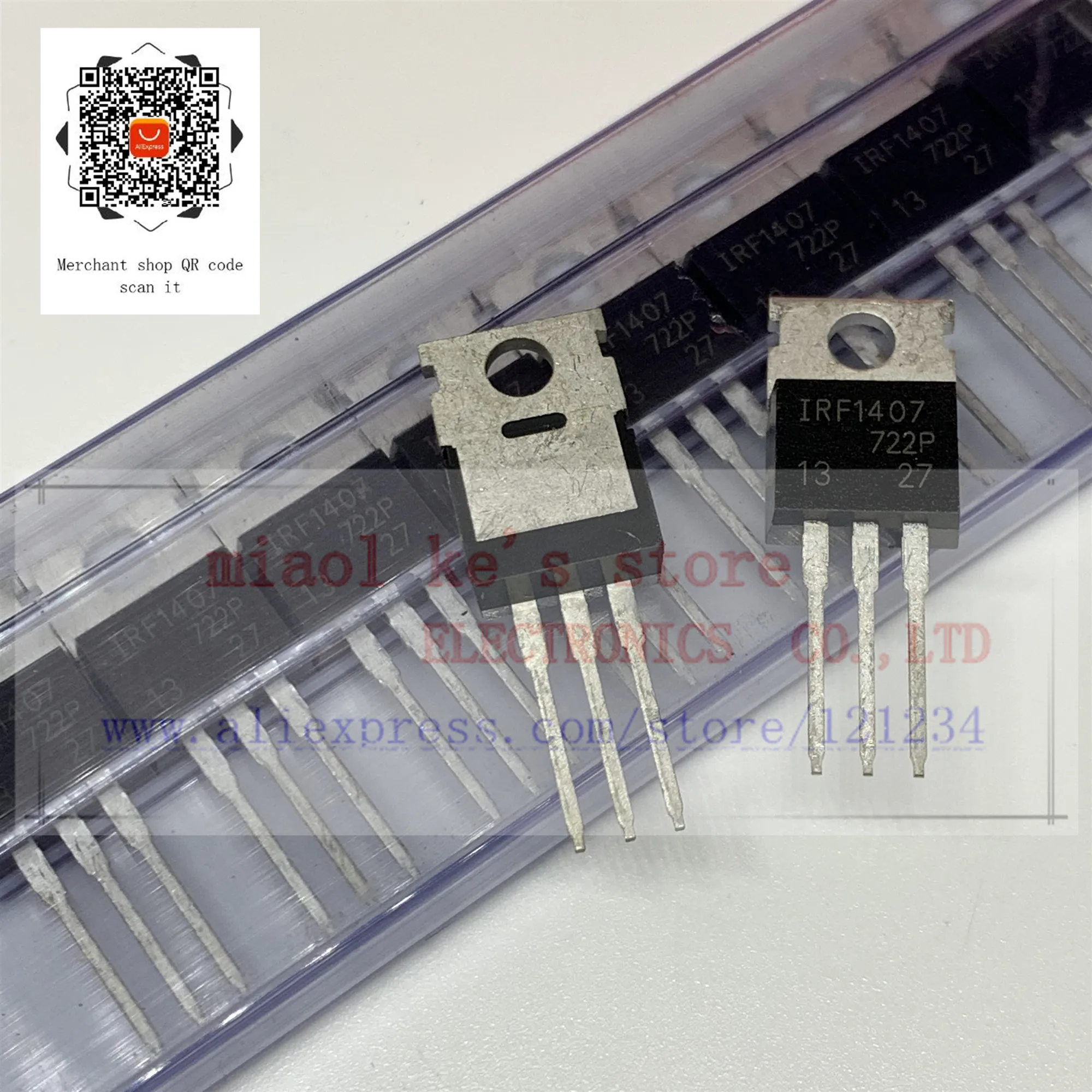 [5 шт. 10 шт.] 100% Новый оригинал IRF1407 IRF1407PBF MOSFET N Channel 75 в 130A(Tc) 330 Вт (Tc) TO 220AB|original new| |