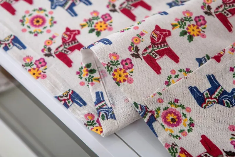 Cartoon Cotton And Linen Color Kitten Microwave Cover Dust Oven Storage Bag On Both Sides Kitchen Accessories | Дом и сад