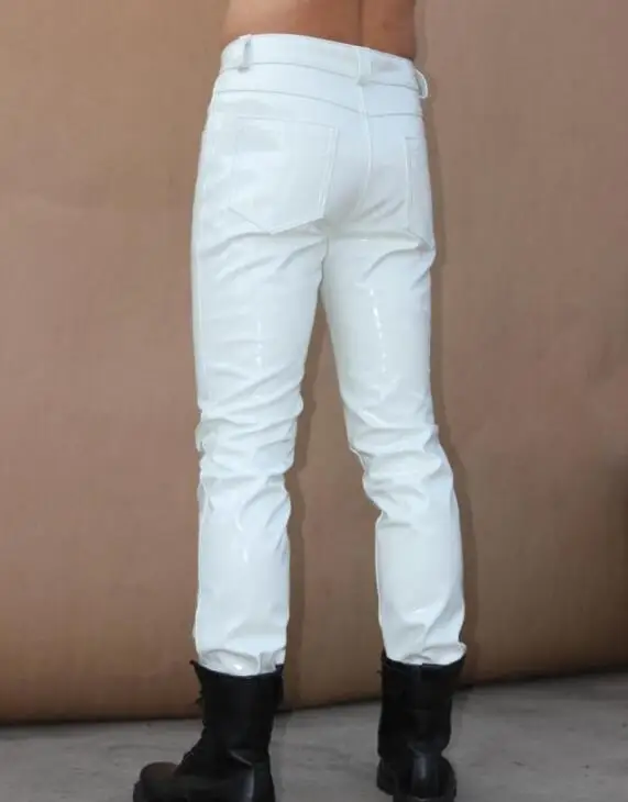 Мужские классические легкие брюки из ПУ кожи 29 39|fashion pants|leather pants fashionpants fashion |