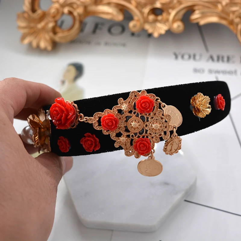 Модная большая брендовая Роскошная заколка для волос в стиле барокко с широким