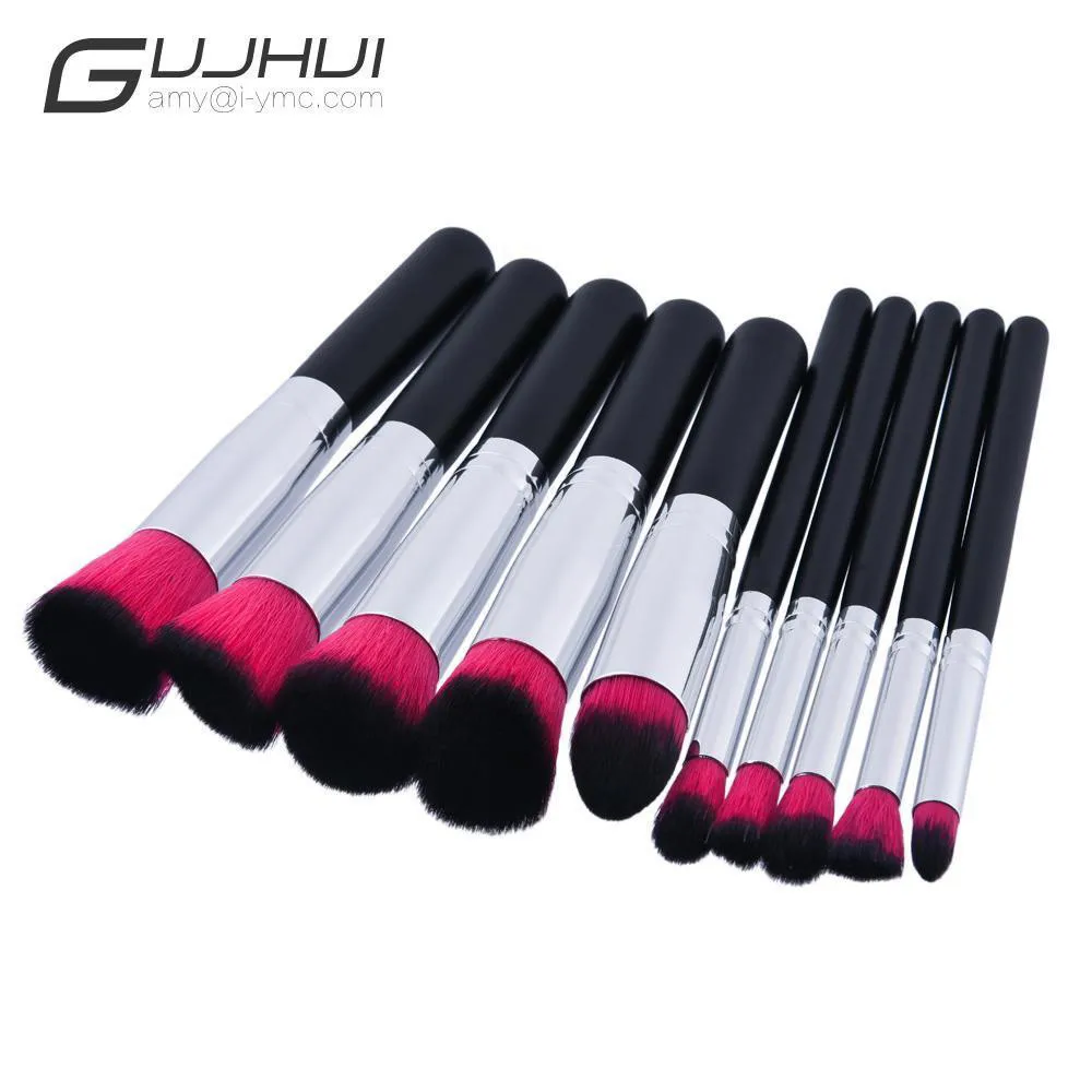 10PCS professional makeup brush Set tools Powder Foundation Eyeshadow Lip Eyeliner Blush Face Makeup Brushes pincel maquiagem |