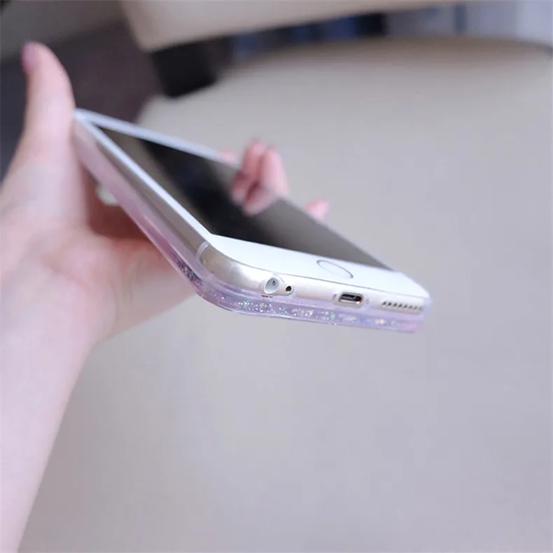 For iPhone X XS Max XR Phone Case luxury Liquid quicksand Sand Bling shockproof Soft TPU Protective cover Caque | Мобильные телефоны