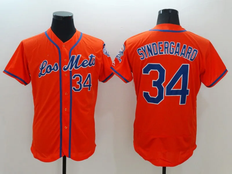 31 Майк Пьяцца 33 Мэтт Харви 34 Ной Syndergaard 48 Иаков deGrom Трикотажные синий красный