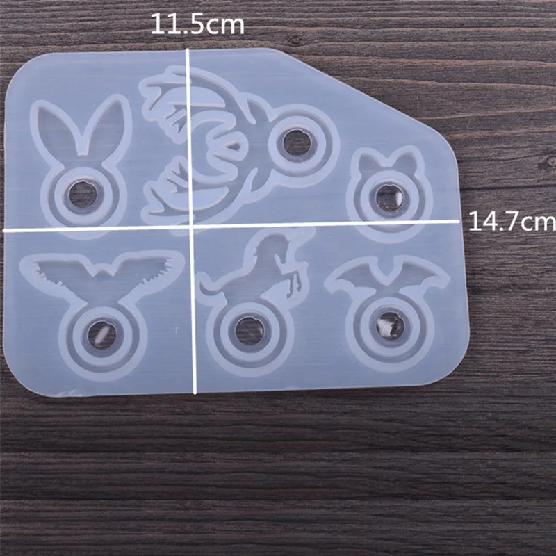 1 шт. кольцо Комбинации ремесла Сделай Сам прозрачный УФ эпоксидной смолы