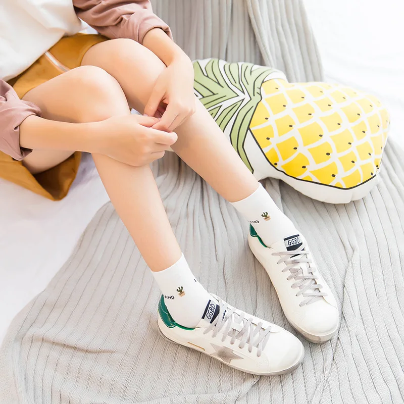 Упакованные в коробке 5 пар Хлопковых Носков корейские носки Harajuku милые забавные