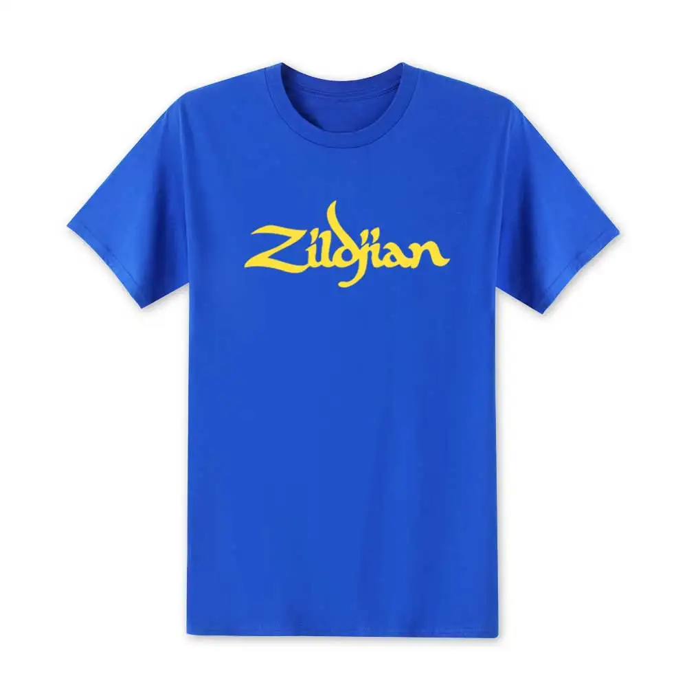 Blue4 Модные летние новые Zildjian мужские футболки с принтом, мужские хлопковые футболки с коротким рукавом, топы, футболки высокого качества, размер XS-XXL - Цвет: Blue4