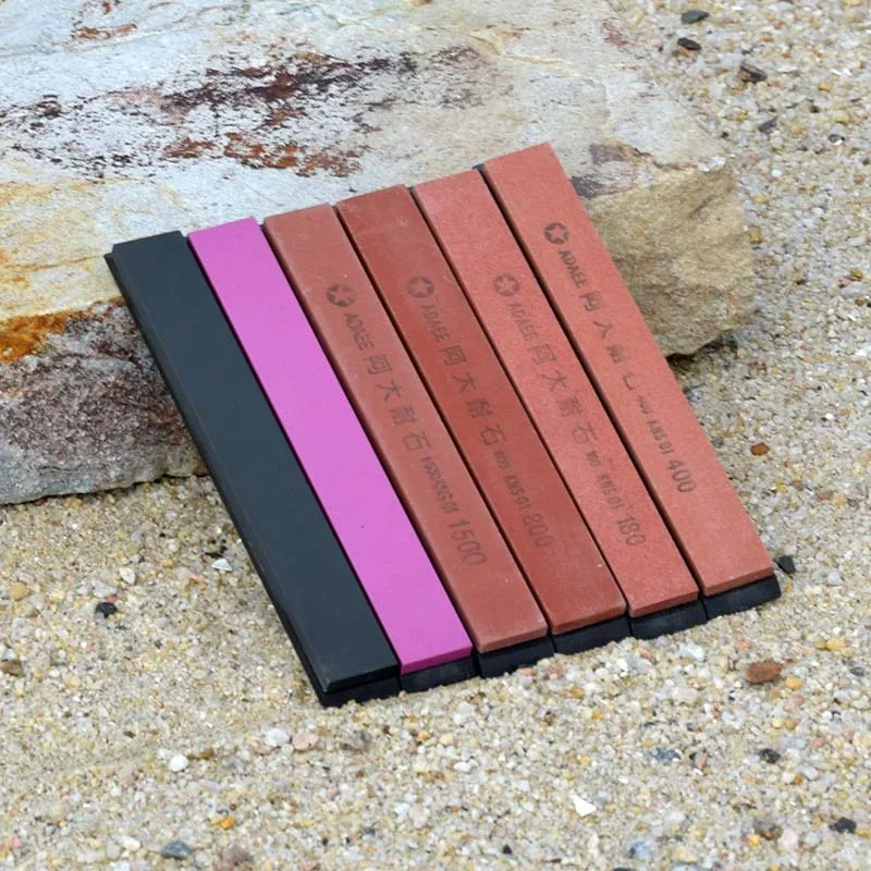 6pcs-fg Diamond bar нож точилка угол точильный камень профессиональная точилка для ножей 240 400 600 1000 грит Кухня инструменты - Color: 6pcs-fg