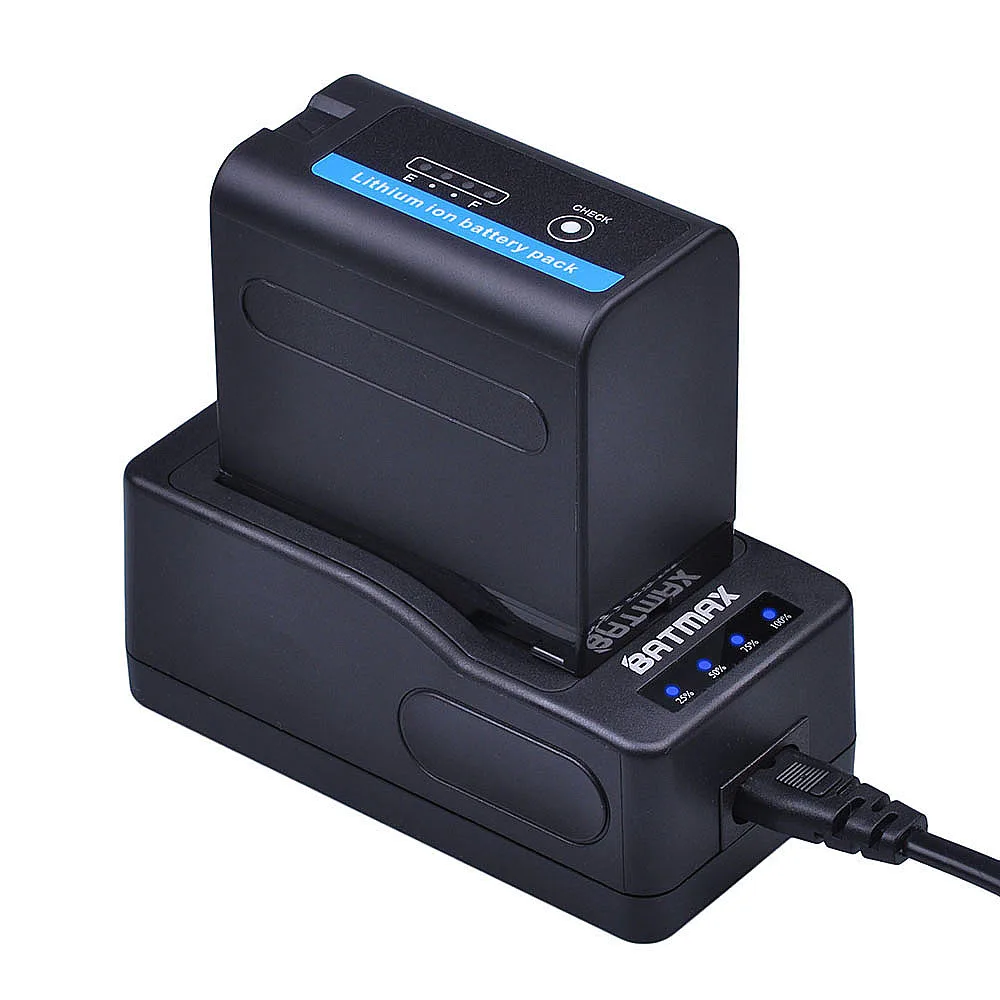 Batmax светодио дный очень быстрые Зарядное устройство для sony NP-F970 NP-F960 F970 F960 Батарея