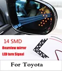 Новый 2017 14SMD светодиоды боковое зеркало со стрелками Панель сигнала поворота светильник лампа для Toyota Hilux Surf iQ Ist Kluger Land Cruiser Prado
