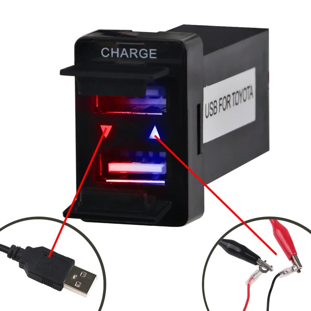 Автомобильный аудио usb адаптер 12 в 24 2 1 а кабель переходник для зарядного