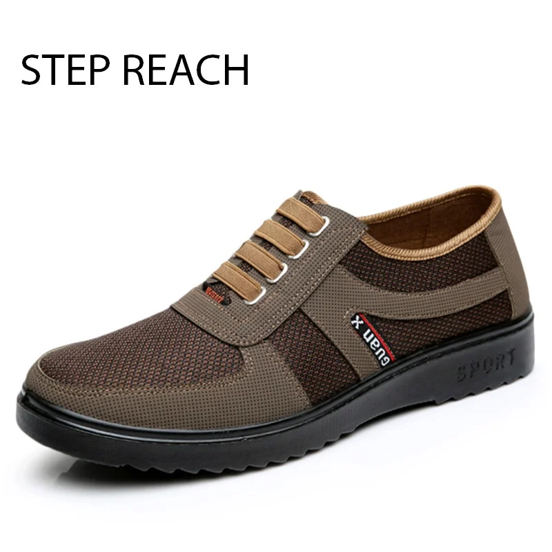 STEPREACH Brand shoes men adult rubber solid Slip On flats breathable comfort tenis masculino adulto sapato zapatos hombre sneak | Обувь