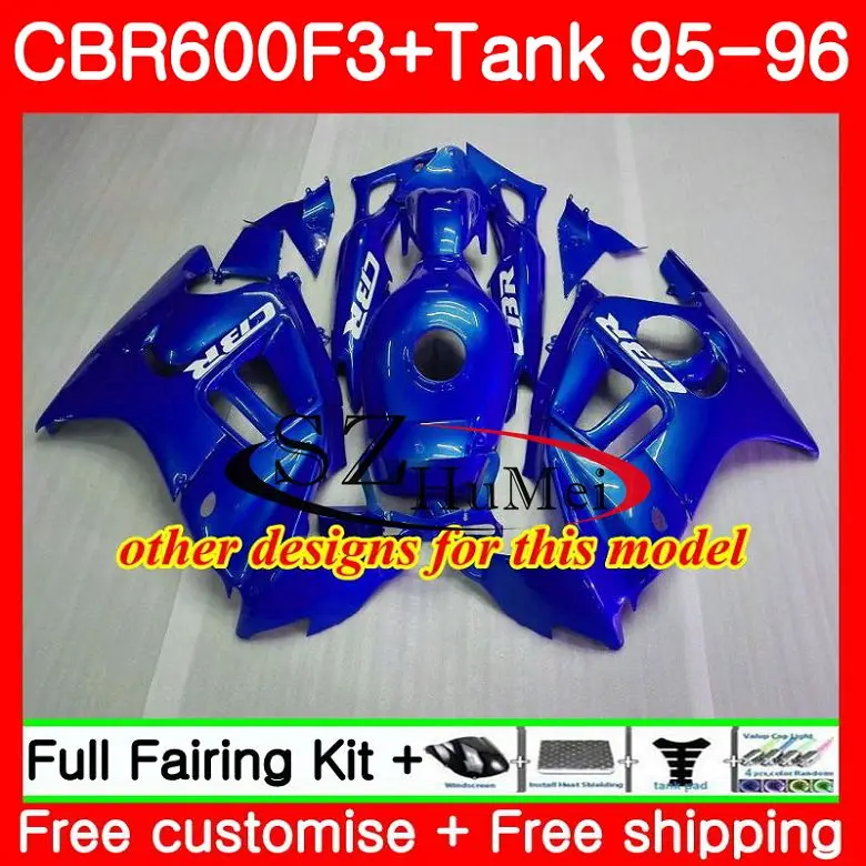 Корпус обтекателя для HONDA CBR600RR F3 CBR 600F3 FS 600 46SH14 CBR600FS голубой черный CBR600 95 96 CBR600F3 1995