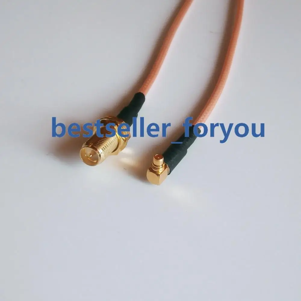 Кабель RG316 15 см разъем RPSMA (гнездо) к MMCX (штекер) под прямым углом 6 дюймов FPV |